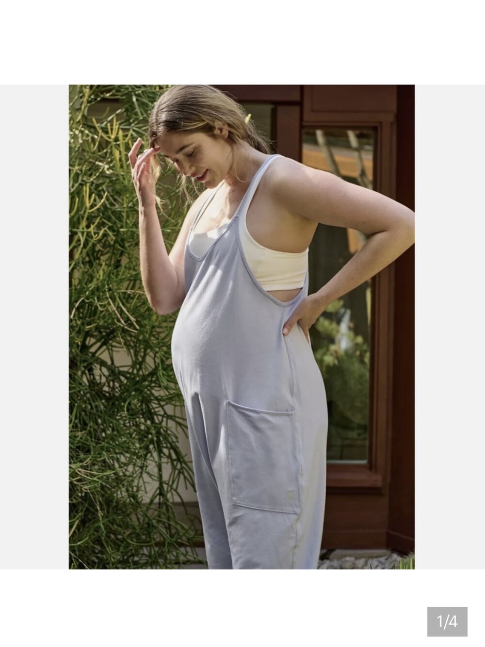 Free People - Movement x Hatch - Orchid - Hot Shot Maternity Onesie - Medium